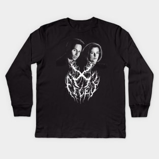 X-Files Mulder & Scully - Metal Kids Long Sleeve T-Shirt